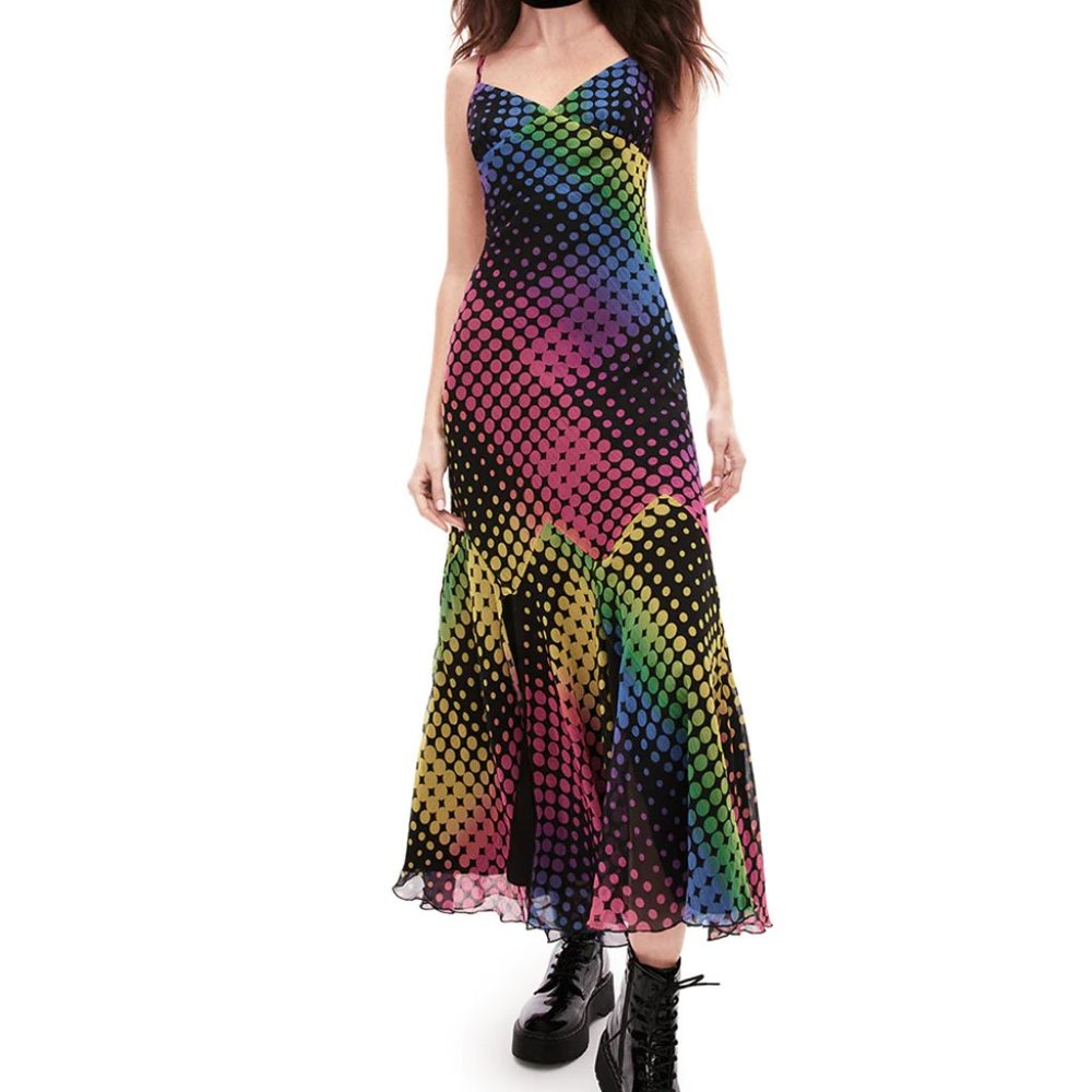 Betsey Johnson Addison Midi Dress Black
